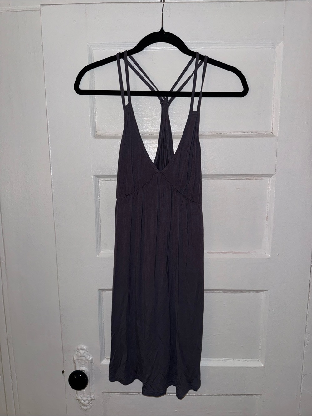 Women's Strappy V-Neck Sleep Chemise - Deep Purple